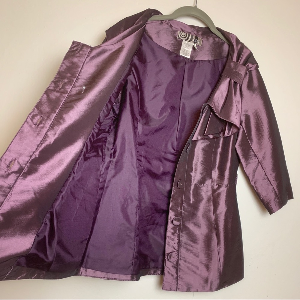 Size M - Evening Jacket - Shantung Plum - Amp